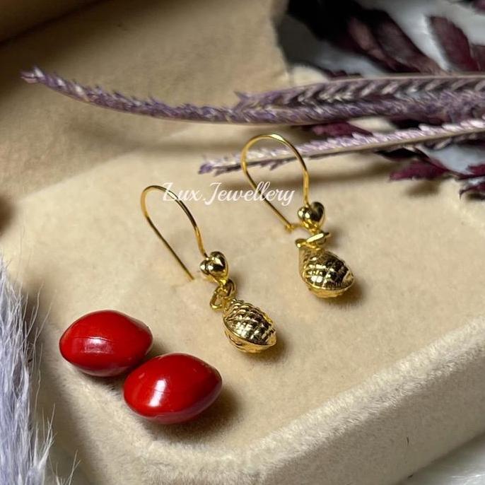 Penny- Anting Labu Setengah Gram + Anting Gantung Labu