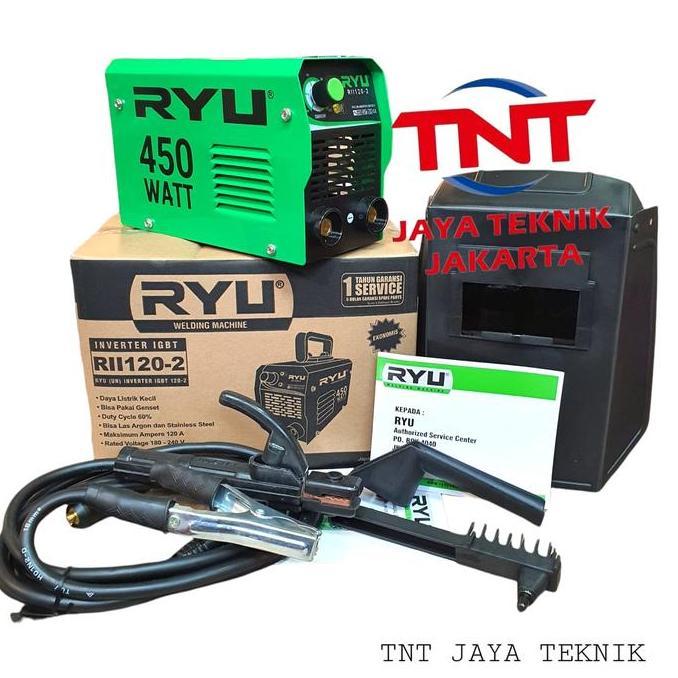 Mesin Las Inverter Ryu Rii 450Watt / Trafo Las 450 Watt Ryu 120 Ampere Terbaru 