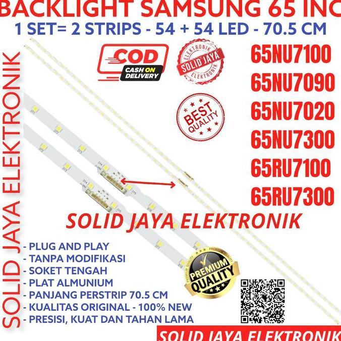 BACKLIGHT LED SAMSUNG 65 INC 65RU7100 65RU7300 65NU7300 65RU LAMPU BL TERBAIK