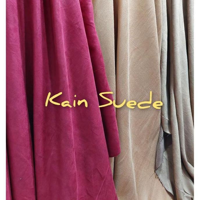 Seru - Kain Suede Import, Kain Suede 1/2 Meter, Kain Sarung Bantal Sofa