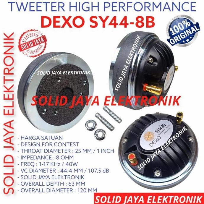 TWEETER DEXO SY44-8B PROFESIONAL DRIVER TWEETER DEXO SY44 8B TWITER TWITTER TWETER SY448B SY44 8B SY