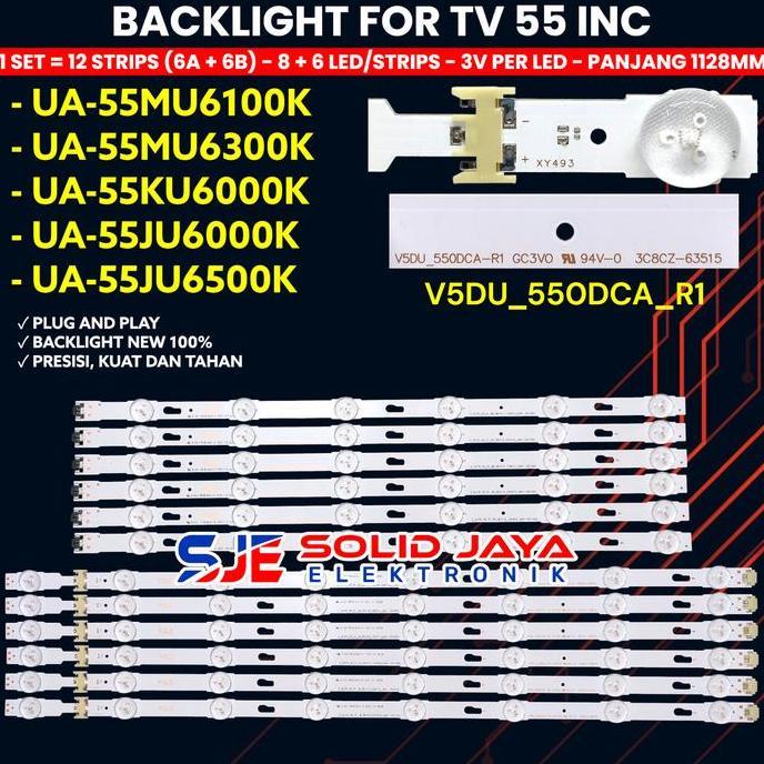 BACKLIGHT TV LED UA55KU6000K UA55JU6000K UA55JU6500K UA55JU6600K UA55MU6100K UA55MU6300K UA55KU6000 