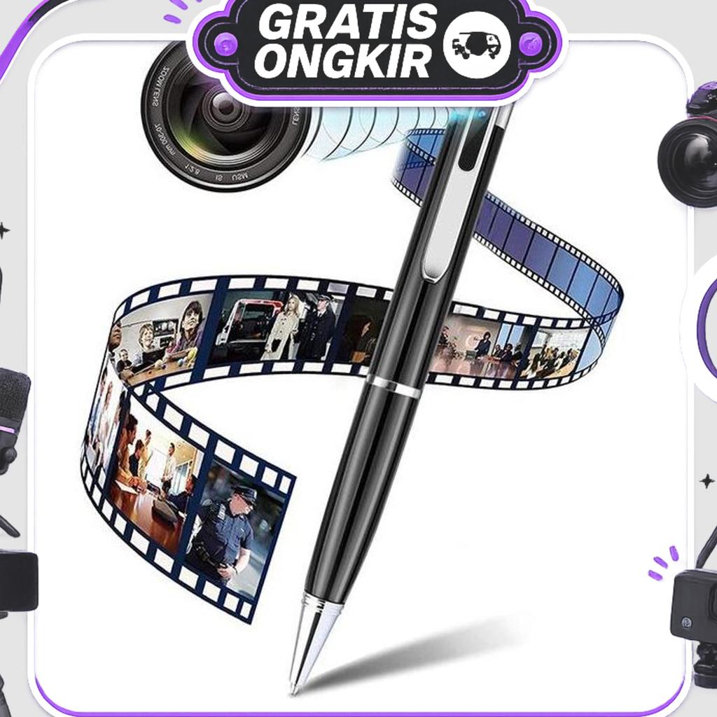 Mini Cctv 1080P Kamera Portabel Pen Kamera Pengintai Tersembunyi Cam Model Pulpen Cctv Kamera