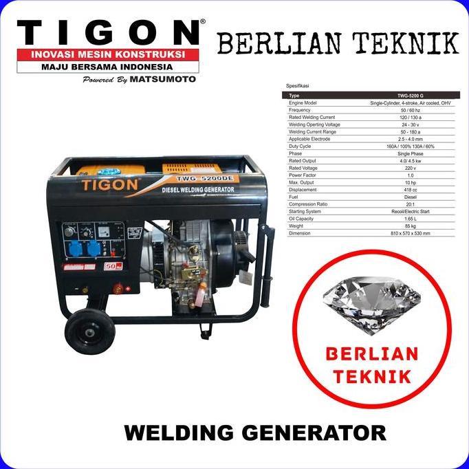 Mesin Las Welding Machine Tigon Twg-5200De Terbaru 