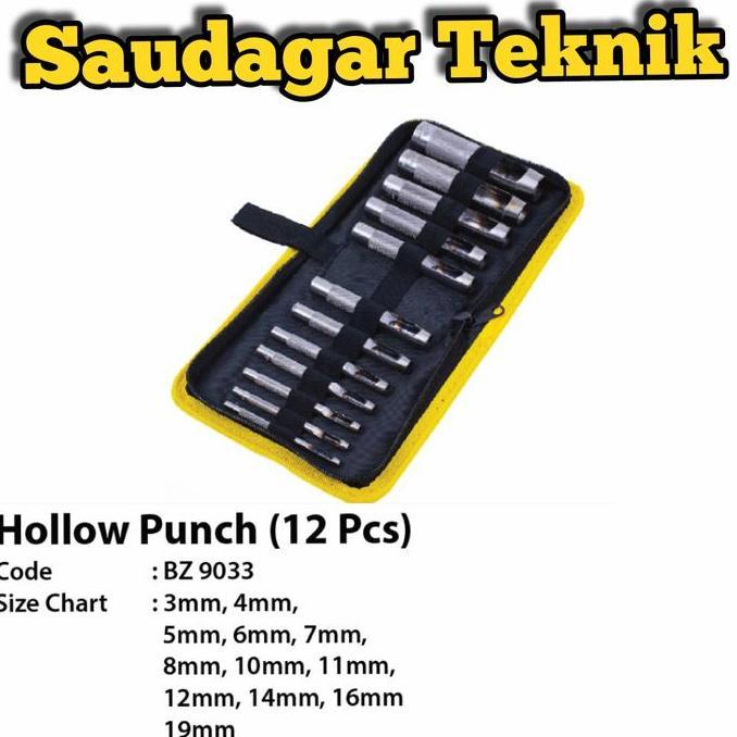 Hollow Punch Set Plong Set Betel Set Pembolong Plat
