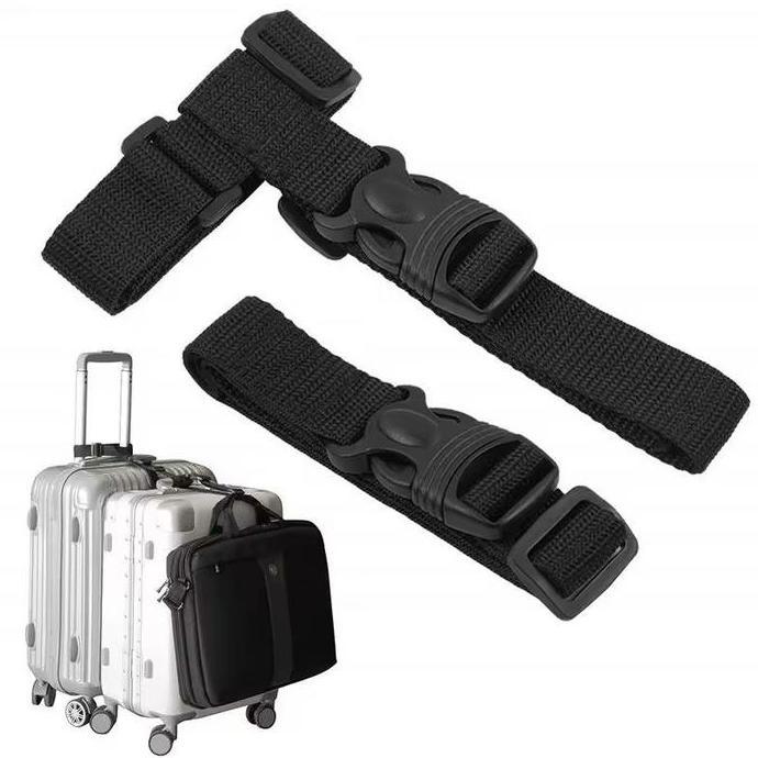 DEFAECO Tali Penghubung Koper Travel Adjustable Pengikat Koper Travel Bags Belt barang