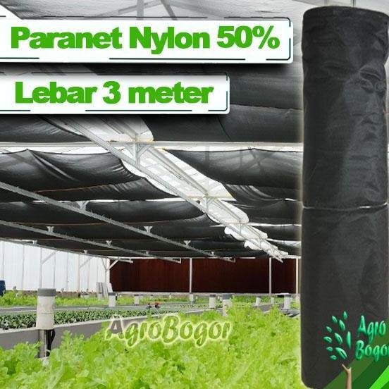 Paranet Nylon 50 Lebar 3 Meter Panjang 1 Meter Paranet Nilon