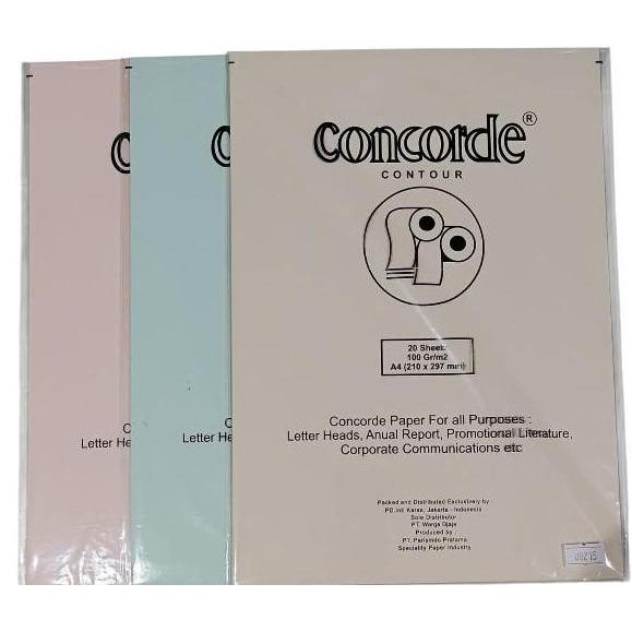 Papel - Kertas Concorde Paper Contour A4 100 Gr ##