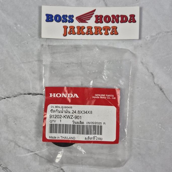 91202-KWZ-901 : SIL MAGNIT SEBELAH KIRI REVO AT / OIL SEAL 24.8X34X8 ORIGINAL HONDA MOTOR CO.,LTD MA