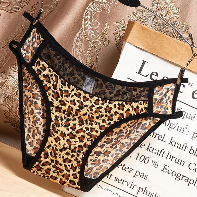 Gyu- Celana Dalam Nita Renda Leopard Seksi Bahan Es Panty Sexy Cd Nita Loreng