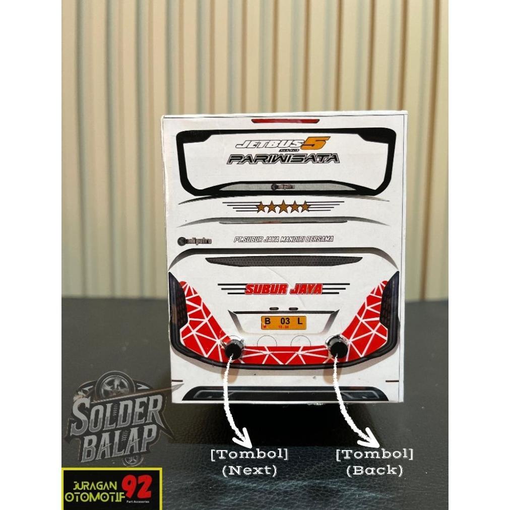 ERLONALIPEDIA BUS OLENG MINIATUR BUS FULL LAMPU MINIATUR BUS OLENG MURAH PREMIUM