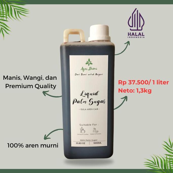 Good- Gula Aren Cair 1 Liter / Gula Aren Cair / Aren / Gula Aren Cair 1 Liter Manis