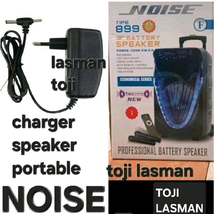 ( 2A9V CHARGER  ) SPEAKER PORTABLE TROLLEY DAT DAT  NGAMEN DC9V/2A 9 V VOLT JINJING BUAT AKI ACCU BA