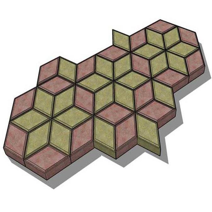 Cetakan Paving Block Diy Paving Blok Cetakan Jalan - 3D