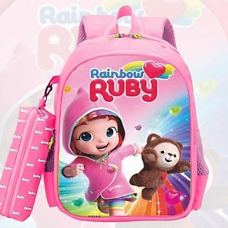 Tas Ransel Anak Sekolah Perempuan Rainbow Ruby