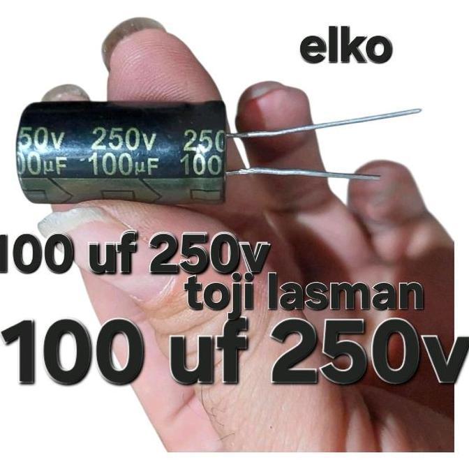 ELKO ELCO 100UF 250V 100 MIKRO UF 250 200 V 200V VOLT ELKO ELCO 250V100UF LT99