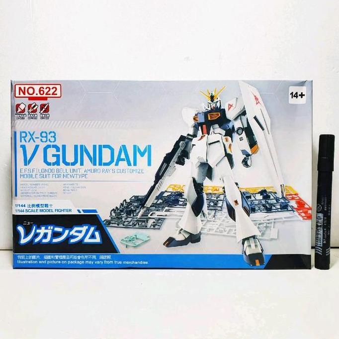 Mainan model kit mokit v gundam RX-93 figure kit robot rakit  CIWDqppJAD  #mokdelkit #mokit #strike 
