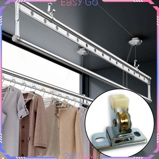 QYUISHOP Katrol Jemuran Baju Universal Katrol Kerekan Jemuran Katrol Jemuran Lifting Pulley Kerekan 
