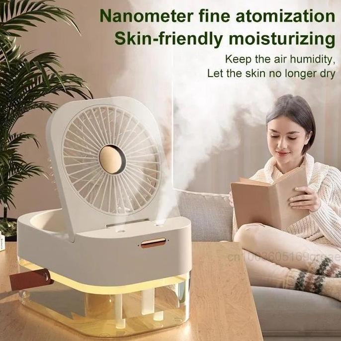 JUGRAMQUIN KP044 Kipas Angin AC Mini Fan Portable-Remote Control Bisa Dilipat