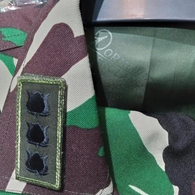 baju pdl tempur velbet woll sudah pake puring dan kain keras