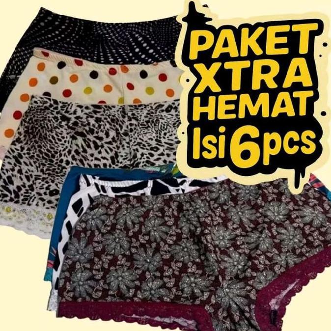 Promo 6-3 pcs | CD Hotpants Viral / CD Wanita CD Juve Jumbo