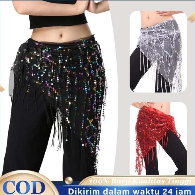 QYUISHOP Ikat Pinggang Belly Dance Belly Dance Belt Aksesoris Belly Dance Belt Belly Dance Rumbai