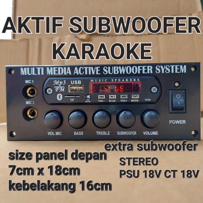 ( DMS 1500 MP3 ) KIT SPEAKER AKTIF SANKEN MP3 PLATINUM KIT PCB SPEKER AUDIO SOUND SISTEM STEREO WATT