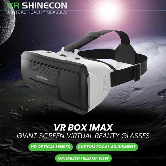TSUZEMON VR Box IMAX Giant Screen - Kacamata Virtual Reality dengan Remote untuk Gaming & Nonton