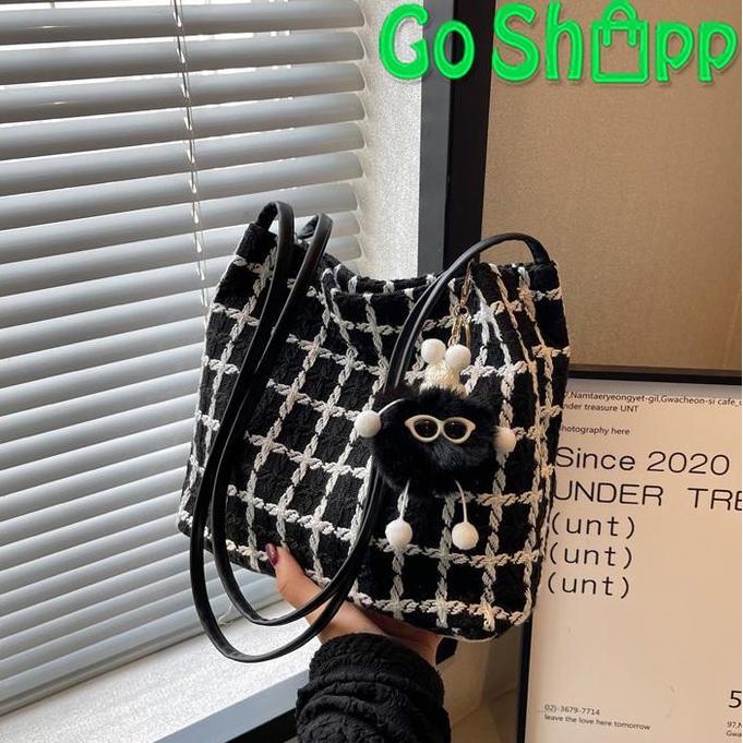 DR174 - Tas Selempang Bahu Tote Bag Kasual Wanita Import Fashion Korea TG08