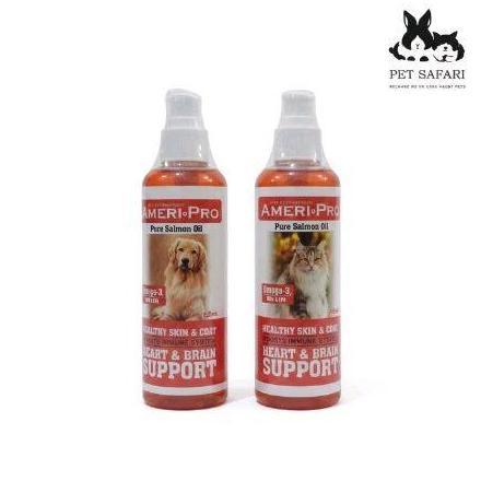 Vitamin Bulu Anjing Dan Kucing Ameri Pro Salmon Oil Dog & Cat 250 ML