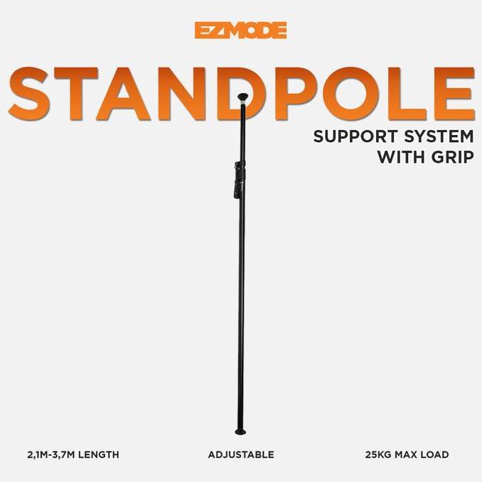 * Ezmode Stand Pole Support System With Grip System For Lighting And Studio Backdrop Stand Varipole 