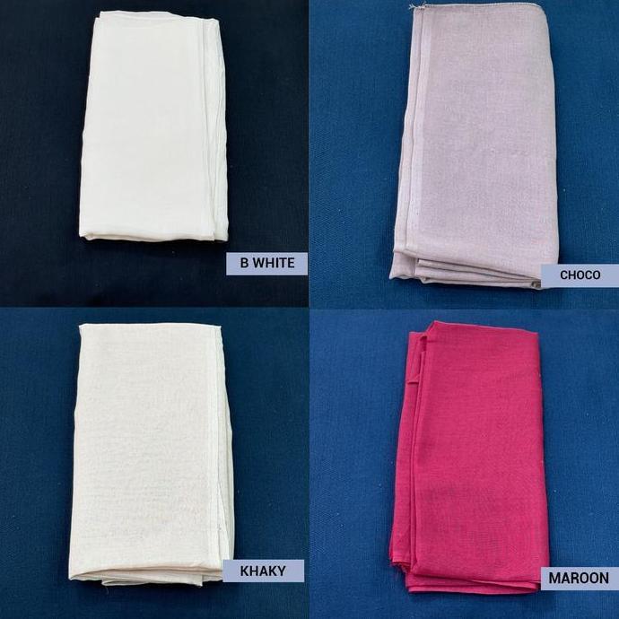 Nava- Kerudung Segiempat Hijab Paris Polos By Firda Fashion