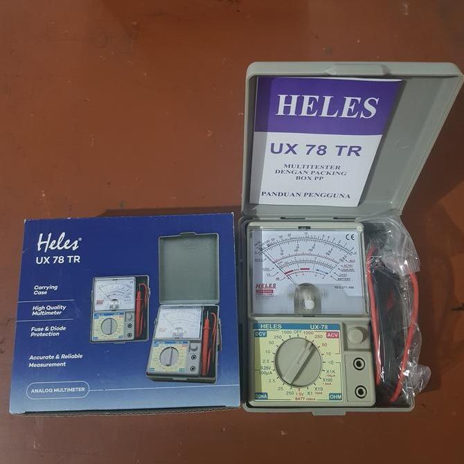 Multitester Heles Analog Ux 78/Avometer Analog Heles Ux 78 Terbaru 
