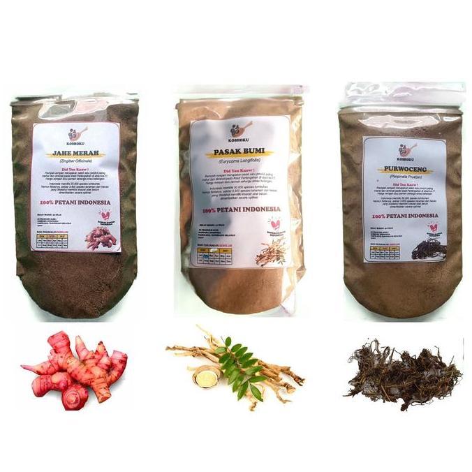 Healthy- Wedang Lanang. Purwoceng, Pasak Bumi Dan Jahe Merah