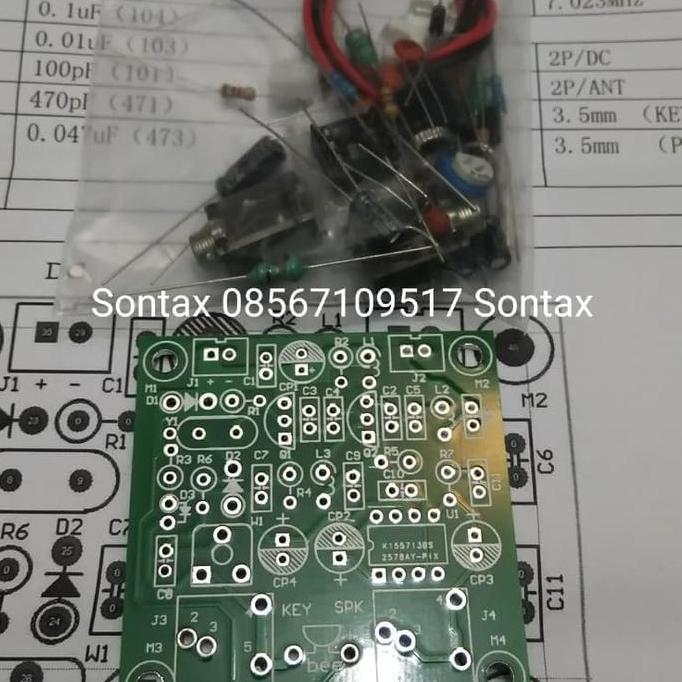 PCB KIT DIY TRANSCEIVER TRANSMITTER RECEIVER CW 7MHZ 40 METERBAND STX27