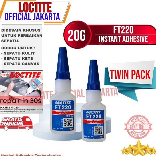 Loctite Ft220 Ft 220 Lem Sepatu Loctite Ft220 Nt Adhesive 20G Lem Twin Pa