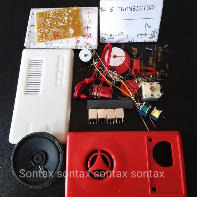 KIT DIY PCB RADIO AM MW 530 - 1600 KHZ 1 BAND TRANSISTOR STX27