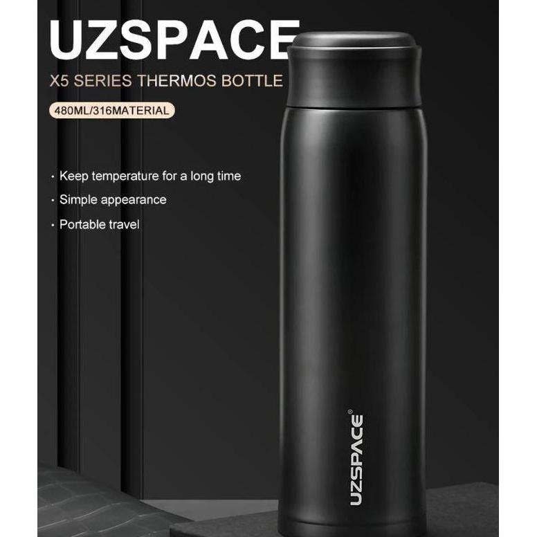 Ready !!! UZSPACE Botol Tumbler Thermos Air Panas Botol Minum Stainless Steel