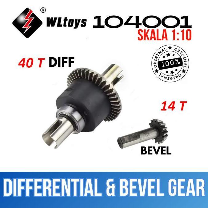 WLTOYS 104001 DIFFERENTIAL & BEVEL GEAR ORIGINAL PART RC CAR HOBBY