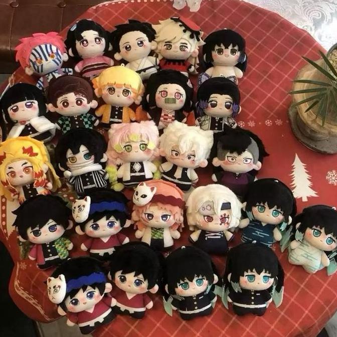 Boneka Gantung Kunci Boneka Deluxe Mewah Demon Slayer Tanjiro Nezuko Zenitsu Giyuu Muichiro