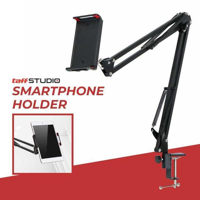 Chez- Lazypod Stand Penyangga Tablet Ipad Phone Holder Jepit Ranjang Meja