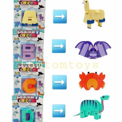 [CUCI GUDANG] POCKET SAFARI Original EMCO Morph into Animals Transform Huruf A-Z