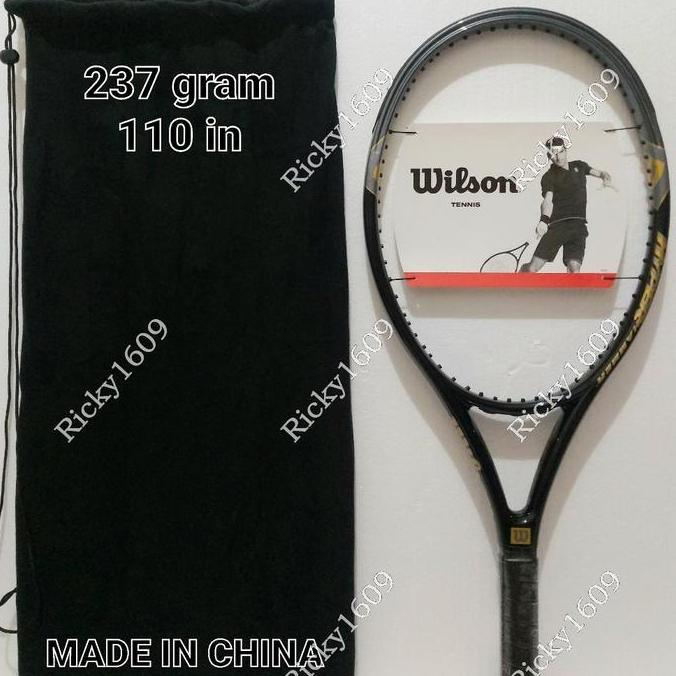 TERBARU - RAKET TENIS WILSON HYPER HAMMER 2.3 GRAY/GOLD - HYPER CARBON -ORIGINAL