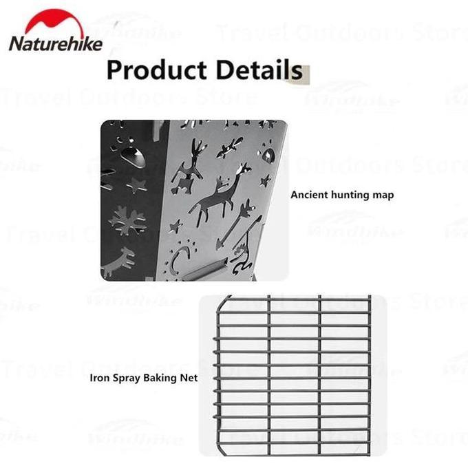 Bestseller- TUNGKU FIRE PIT GRILL BBQ KAYU BAKAR CAMPING NATUREHIKE CNH22CJ036