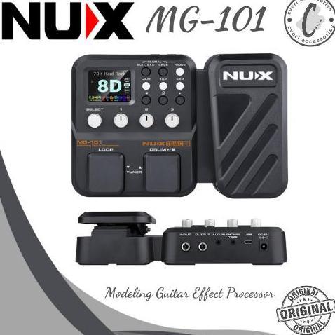 Ready Nux MG101 Multi-Effect Gitar NUX MG-101 Non Cod