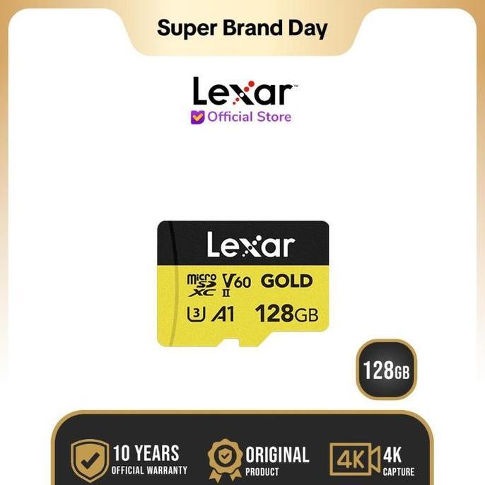 Lexar Gold MicroSDXC UHS-II V60 128GB - micro SD 128 GB