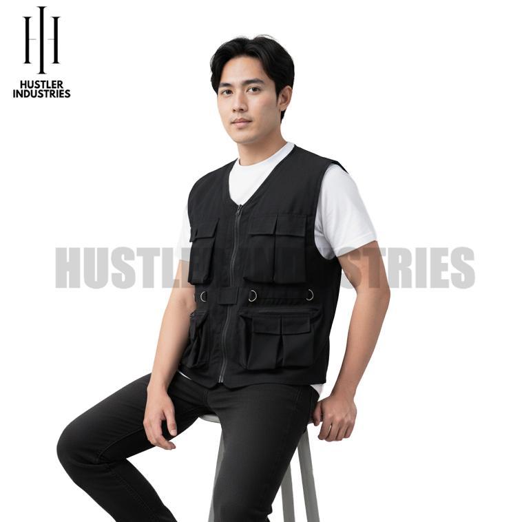 Discount VEST CARGO HITAM MULTIFUNGSI ROMPI CAESAR LAPANGAN OUTDOOR TERMURAH