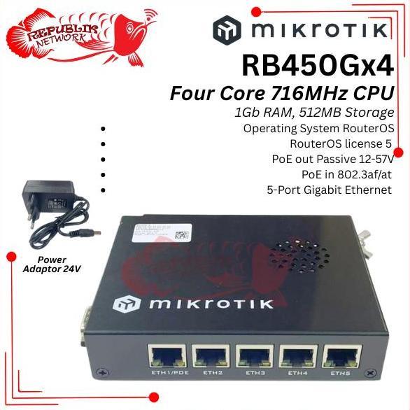Mikrotik Rb450Gx4 Rb450 Gx4