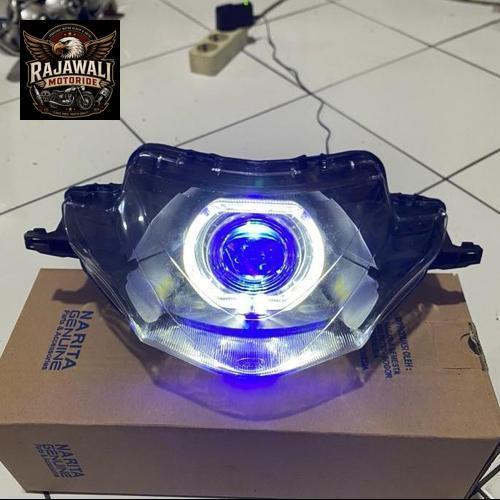 biled supra x 125 lampu depan supra x 125 fullset biled siap pasang Motorcycle