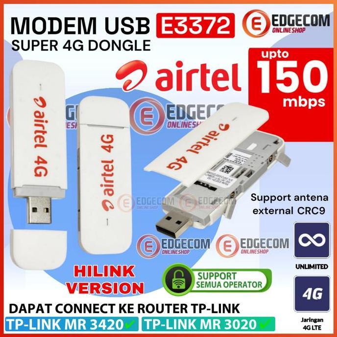Modem Usb Airtel E3372 4G Lte Support All Operator